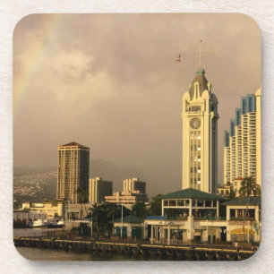 Regenbogen über Honolulu, Hawaii, USA 2 Untersetzer