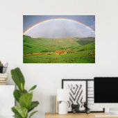 Regenbogen über Hügel, Ostkap, Südafrika Poster (Heimbüro)