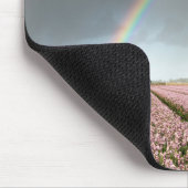 Regenbogen über Hyazinthen und eine Windmühle in Mousepad (Ecke)