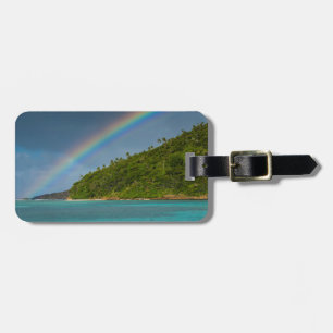 Regenbogen über Insel, Amerikanisch-Samoa Gepäckanhänger