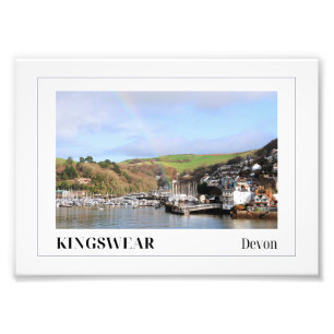 Regenbogen über Kingswear, Devon Fotodruck