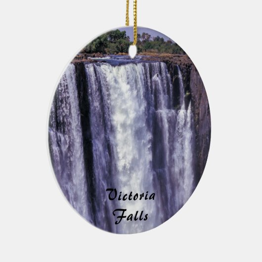 Regenbogen über Victoria Falls - Simbabwe, Afrika Keramik Ornament (Rechts)