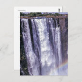 Regenbogen über Victoria Falls - Simbabwe, Afrika Postkarte (Vorne/Hinten)