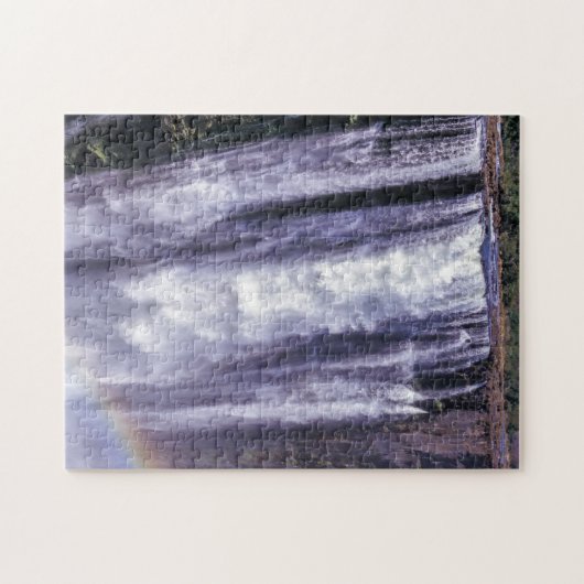 Regenbogen über Victoria Falls - Simbabwe, Afrika Puzzle (Horizontal)