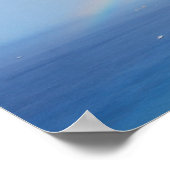 Regenbogen über Waikiki Poster (Ecke)