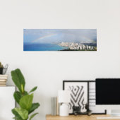 Regenbogen über Waikiki Poster (Heimbüro)