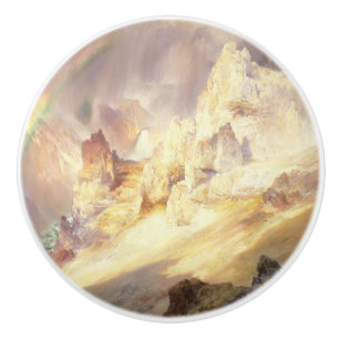 Regenbogen über Yellowstone, Moran 1900 Keramikknauf