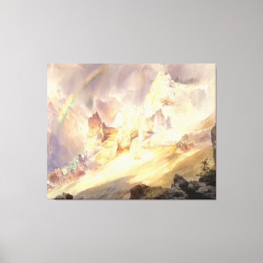 Regenbogen über Yellowstone, Moran 1900 Leinwanddruck (Vorderseite)