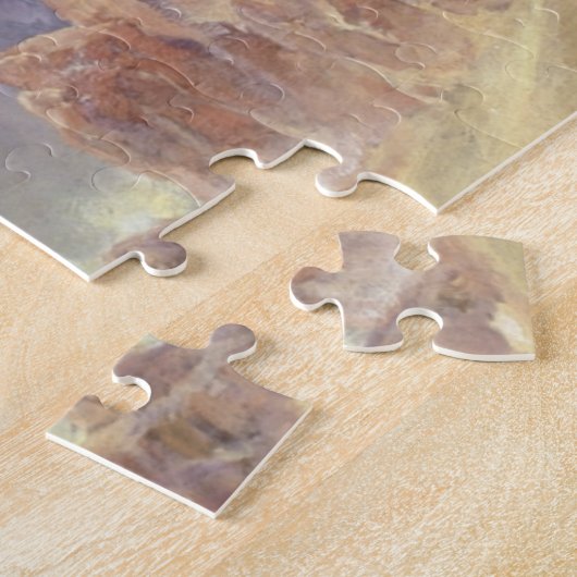 Regenbogen über Yellowstone, Moran 1900 Puzzle (Seite)