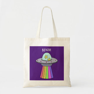 Regenbogen-UFO-Personalisierte Einkaufstasche