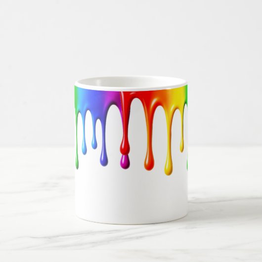 Regenbogen um einen Mug. Kaffeetasse (Mittel)