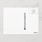 Regenbogen-umrandeter Mann Postkarte (Rückseite)