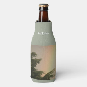 Regenbogen und Bäume Personalisierte Flasche Coole Flaschenkühler