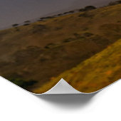 Regenbogen- und Baumlandschaft Poster (Ecke)