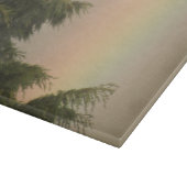 Regenbogen- und Baumschnitt Schneidebrett (Ecke)