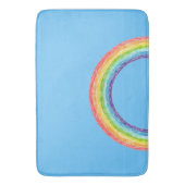 Regenbogen und blauer Himmel Badematte (Vorderseite Vertikal)