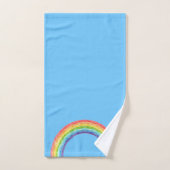 Regenbogen und blauer Himmel Badhandtuch Set (Handtuch)