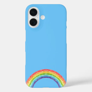 Regenbogen und blauer Himmel iPhone 16 Hülle