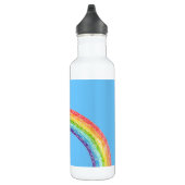 Regenbogen und blauer Himmel Edelstahlflasche (Rechts)