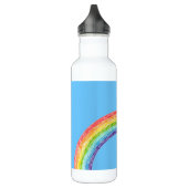 Regenbogen und blauer Himmel Edelstahlflasche (Links)
