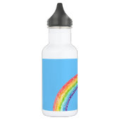 Regenbogen und blauer Himmel Edelstahlflasche (Links)