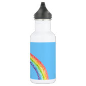 Regenbogen und blauer Himmel Edelstahlflasche (Rechts)