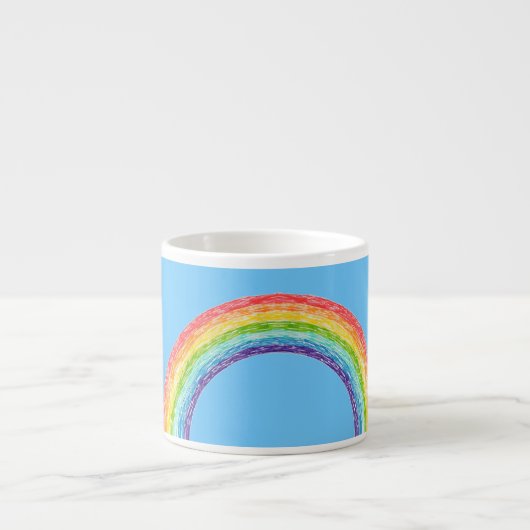 Regenbogen und blauer Himmel Espressotasse (Vorderseite)