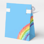 Regenbogen und blauer Himmel Geschenkschachtel (Rückseite)
