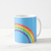 Regenbogen und blauer Himmel Kaffeetasse (VorderseiteRechts)