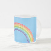 Regenbogen und blauer Himmel Mattglastasse (VorderseiteRechts)