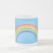 Regenbogen und blauer Himmel Mattglastasse (Mittel)