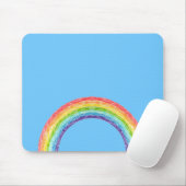 Regenbogen und blauer Himmel Mousepad (Mit Mouse)