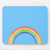Regenbogen und blauer Himmel Mousepad (Vorne)