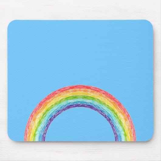 Regenbogen und blauer Himmel Mousepad (Vorne)