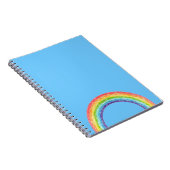 Regenbogen und blauer Himmel Notizblock (Rechte Seite)