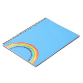 Regenbogen und blauer Himmel Notizblock (Linke Seite)
