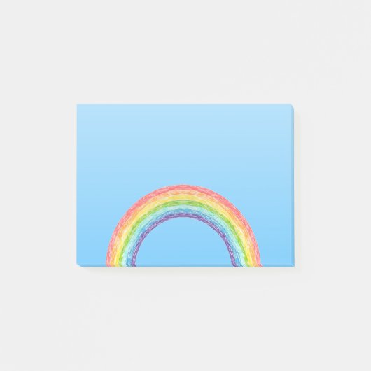 Regenbogen und blauer Himmel Post-it Klebezettel (Vorderseite)