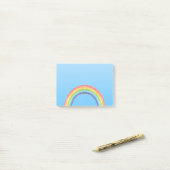 Regenbogen und blauer Himmel Post-it Klebezettel (Auf Schreibtisch)