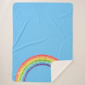 Regenbogen und blauer Himmel Sherpadecke (Vorderseite)