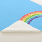 Regenbogen und blauer Himmel Sherpadecke (3/4)