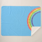 Regenbogen und blauer Himmel Sherpadecke (Vorderseite (Horizontal))