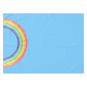 Regenbogen und blauer Himmel Tischdecke (Vorderseite (Horizontal))
