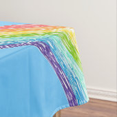 Regenbogen und blauer Himmel Tischdecke (Beispiel)