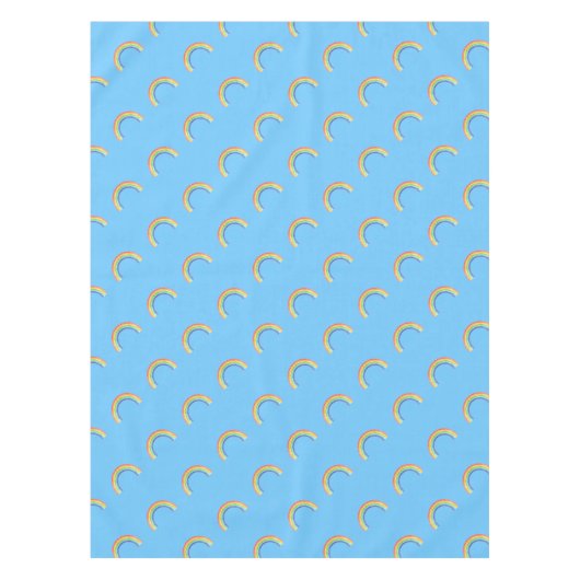 Regenbogen und blauer Himmel Tischdecke (Vorderseite)