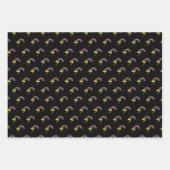 Regenbogen und Blitz Geschenkpapier Set (Vorderseite)