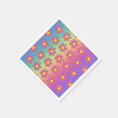 Regenbogen und Blume Papier Napkins Serviette (Ecke)
