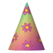 Regenbogen und Blume Partyhütchen (Links)