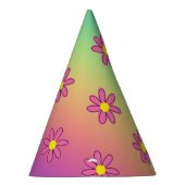 Regenbogen und Blume Partyhütchen (Rechts)