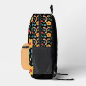 Regenbögen und Blumen  Bedruckter Rucksack (Rechts)