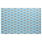 Regenbogen und Cloud auf Niedlichen blauen Kindern Stoff (Fat Quarter (45,7 x 55,9 cm))